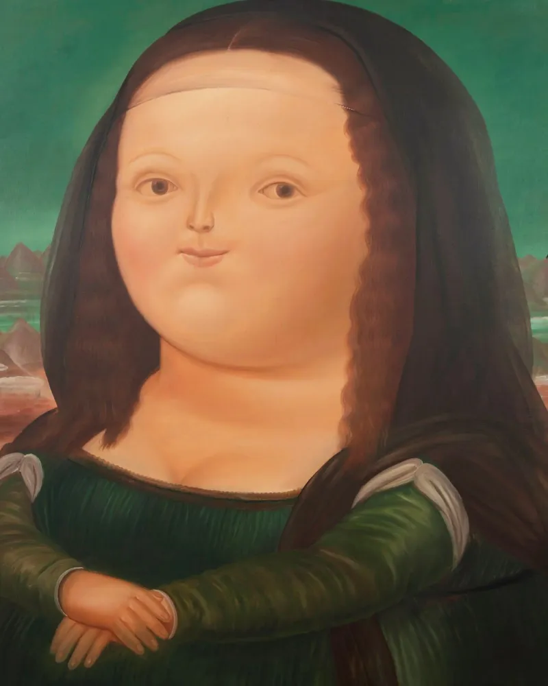Monna Lisa di Fernando Botero pellicola backlit da Classic Art Prints
