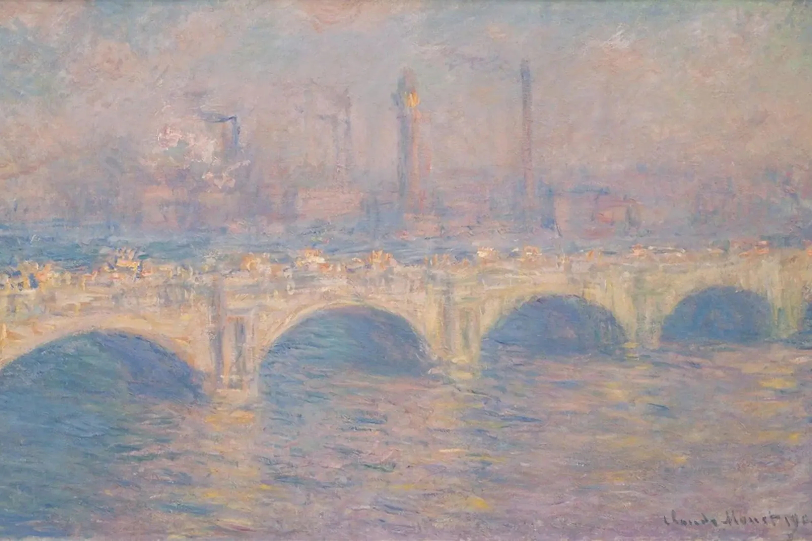 vue de la rivière thames avec un épais brouillard hahnemühle de SMG Store