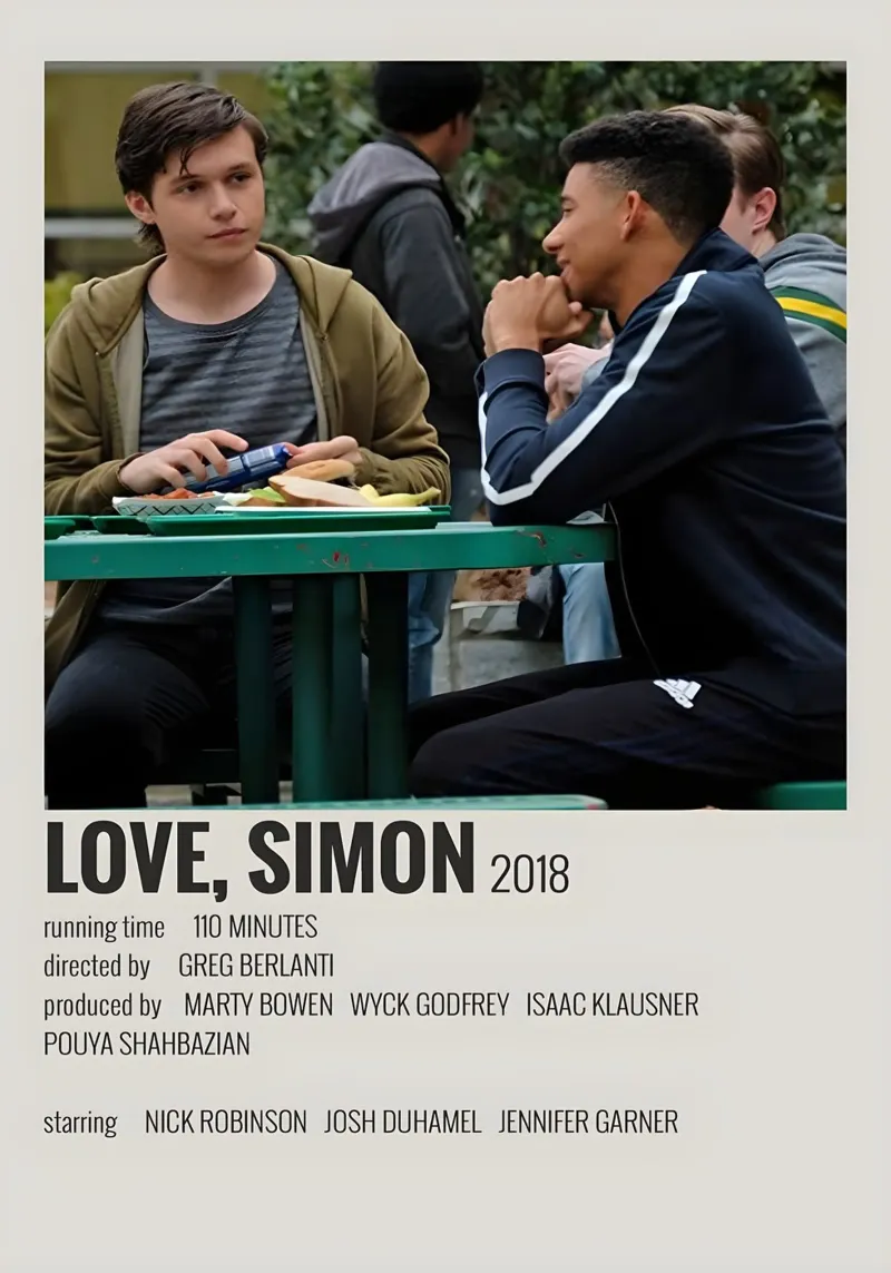 LOVE SIMON 2018 poster da MVFminimalist