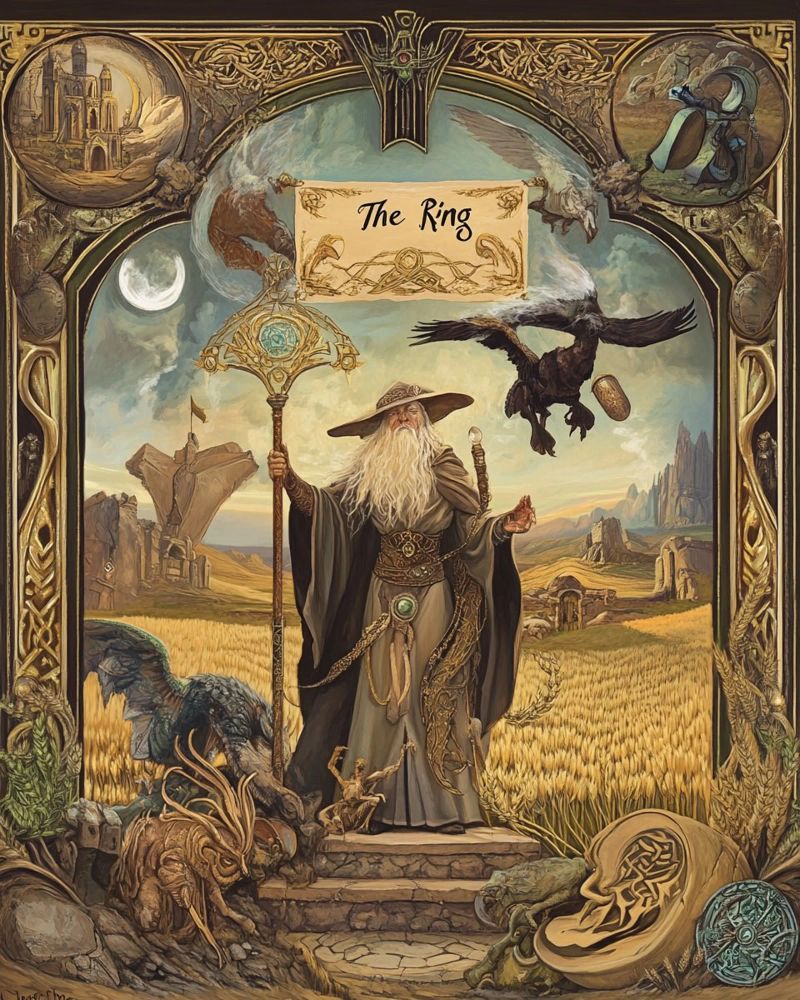 L'Anello - Un giuramento mitico in pietra e luce poster da Mittelerde Atelier