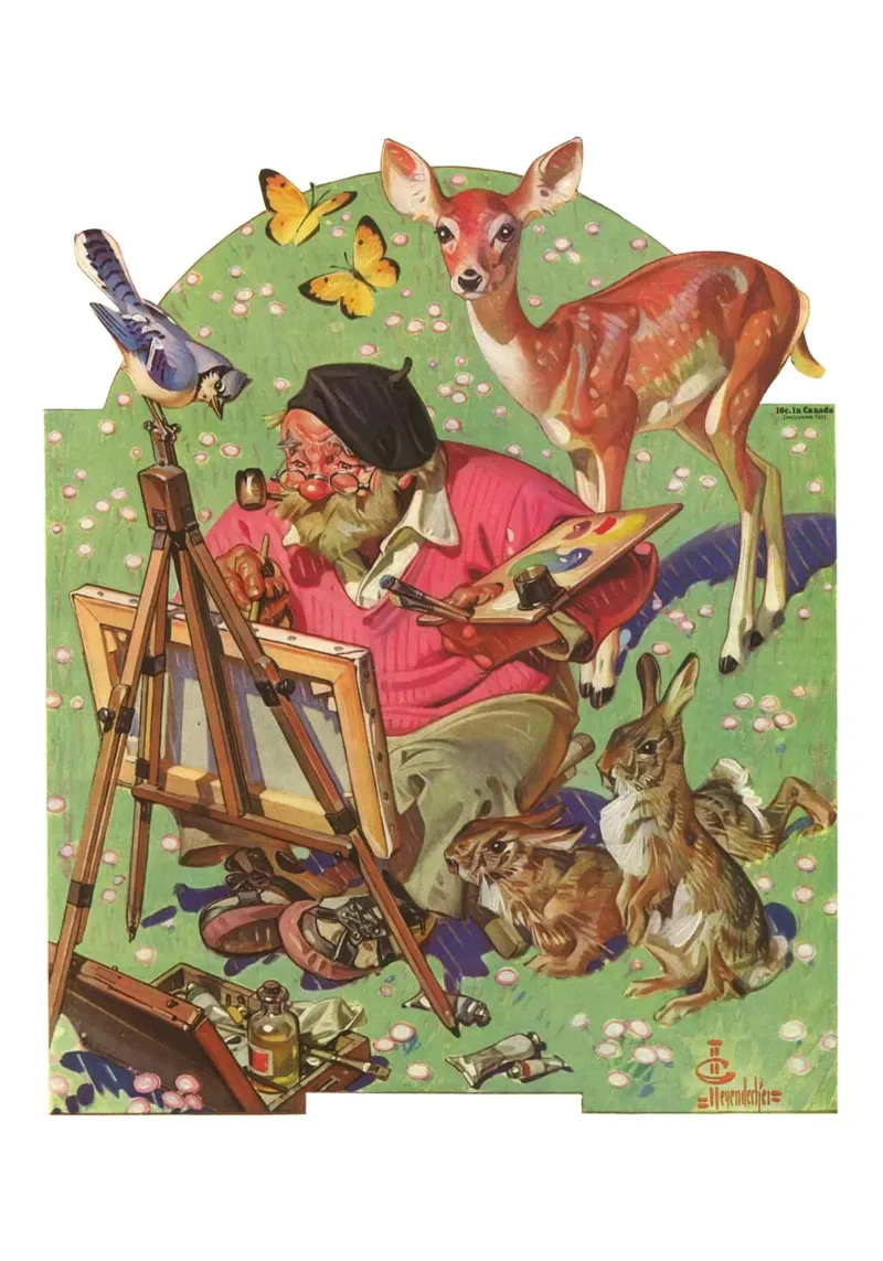 JCL 016 poster con telaio in legno da JC Leyendecker