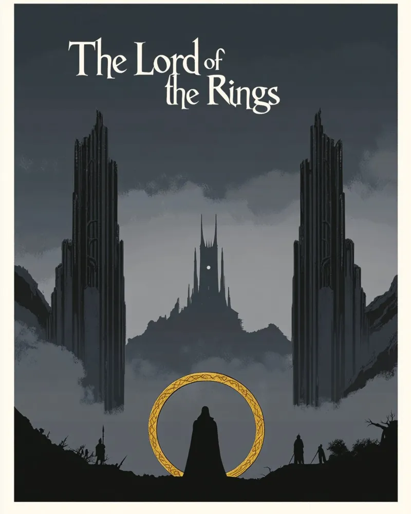 The Lord of the Rings - Schaduwen over Mordor canvas van Mittelerde Atelier