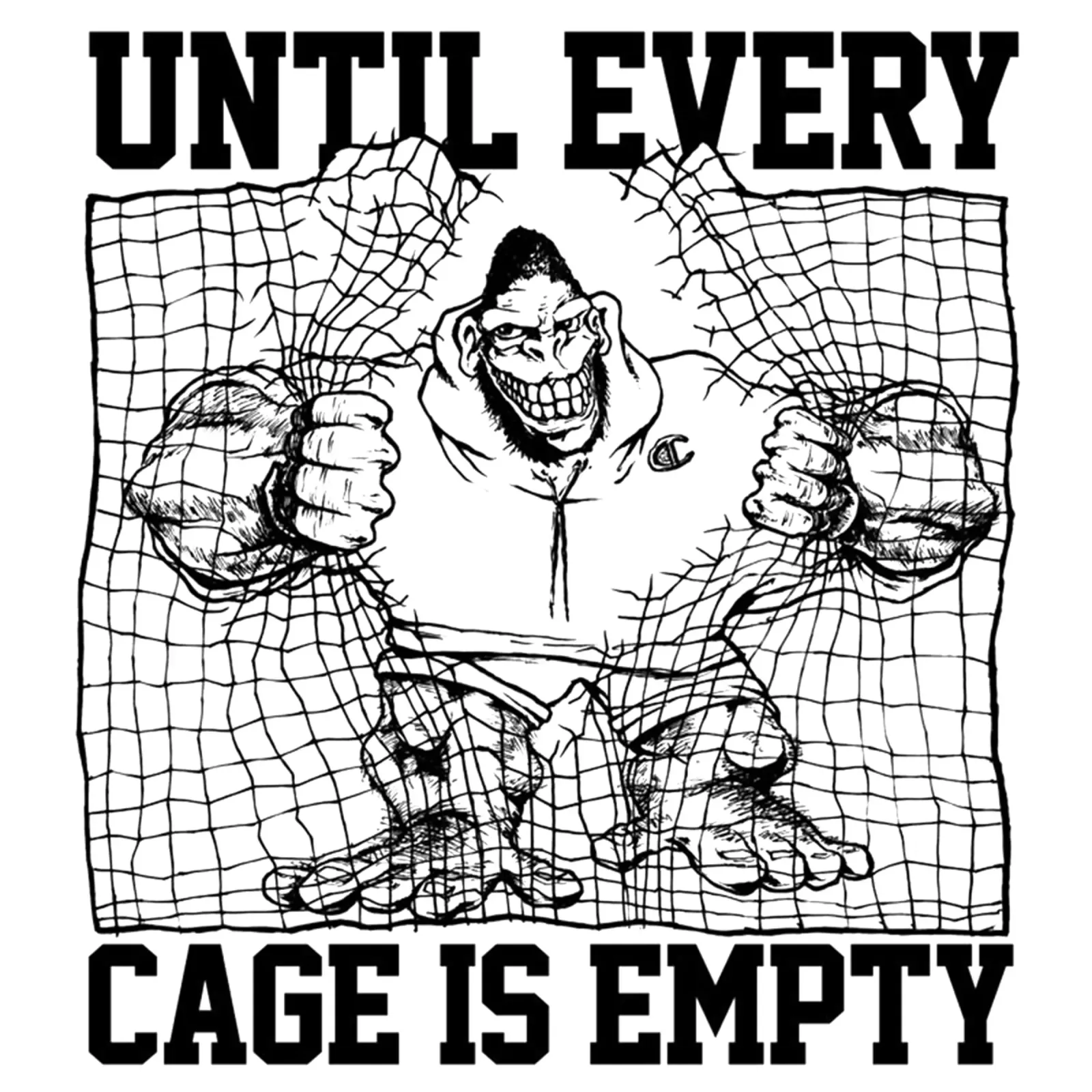 Gorilla Biscuits Until Every Cage Is Empty plexiglass da kiwirsemplok