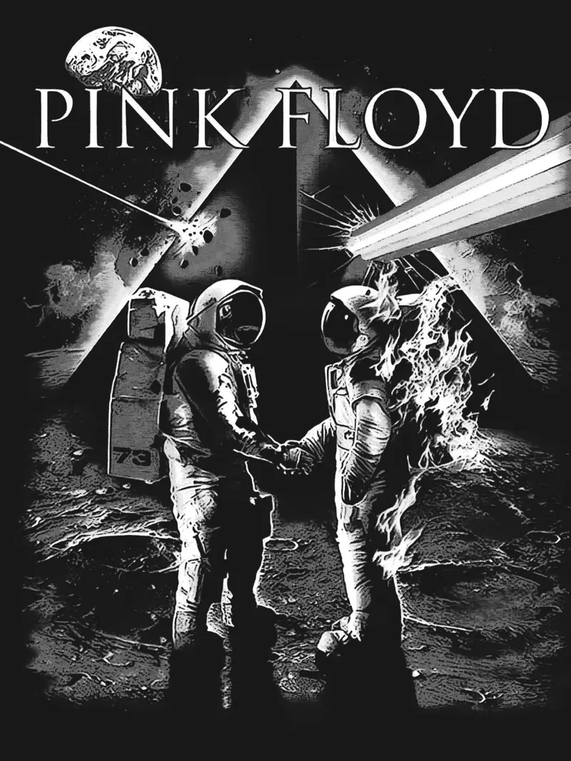 pink floyd band kunst Alu-Dibond von vanhesling