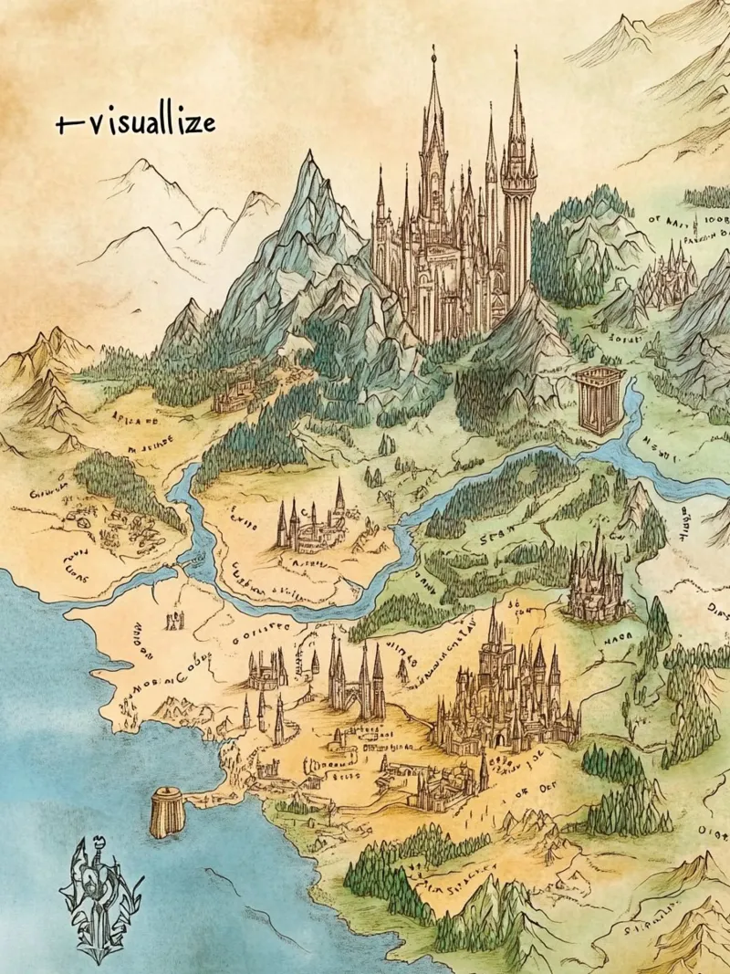 Mittelerde neu interpretiert - Jugendstilkarten-Edition Hahnemühle von Mittelerde Atelier