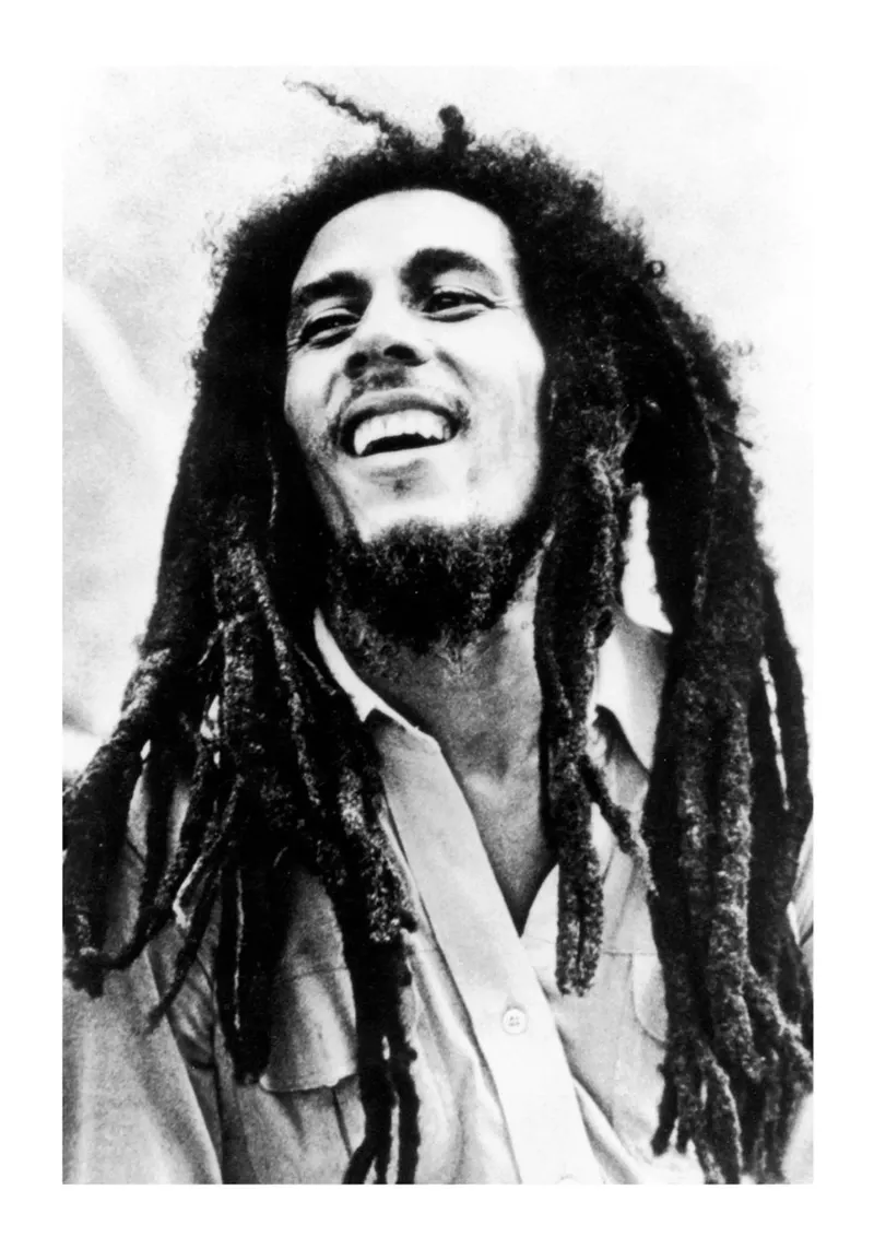 Bob Marley BW pellicola backlit da nicol shop