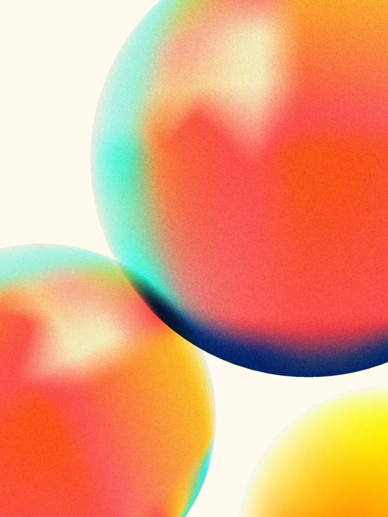 Traumkugeln - Abstrakte Gradient Bubble Art Hahnemühle von showmemars