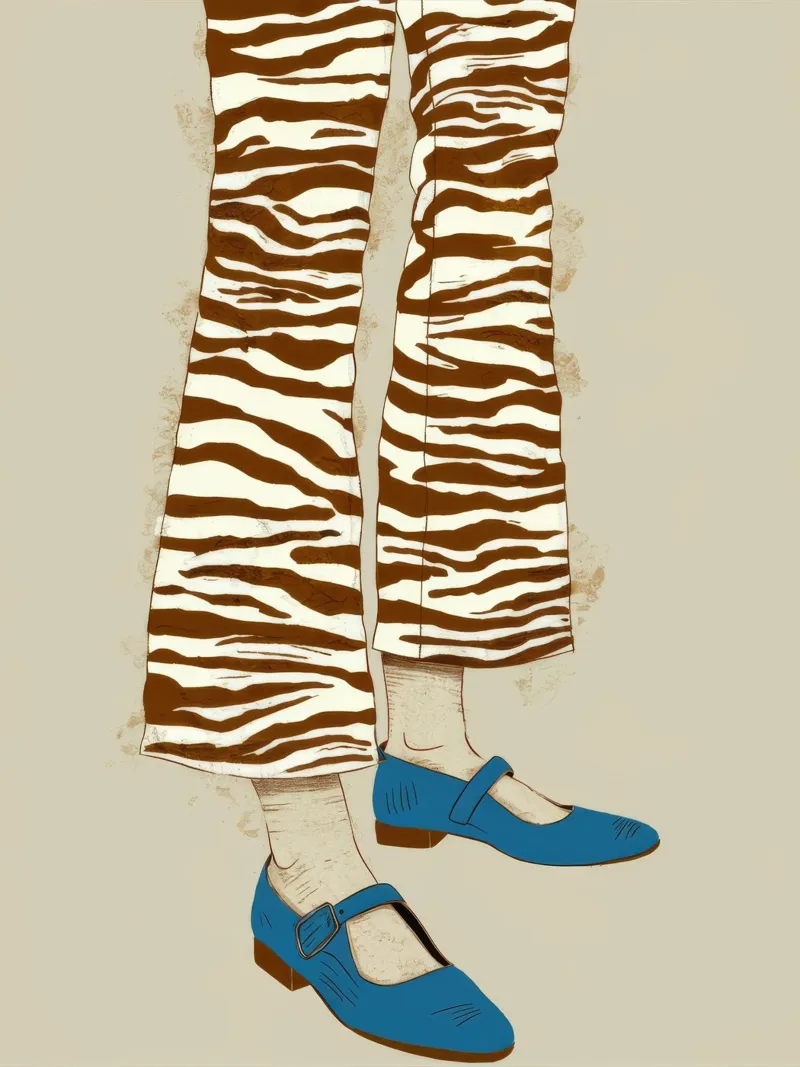 Zebra Stripe Stance hahnemühle by Peak Delusion