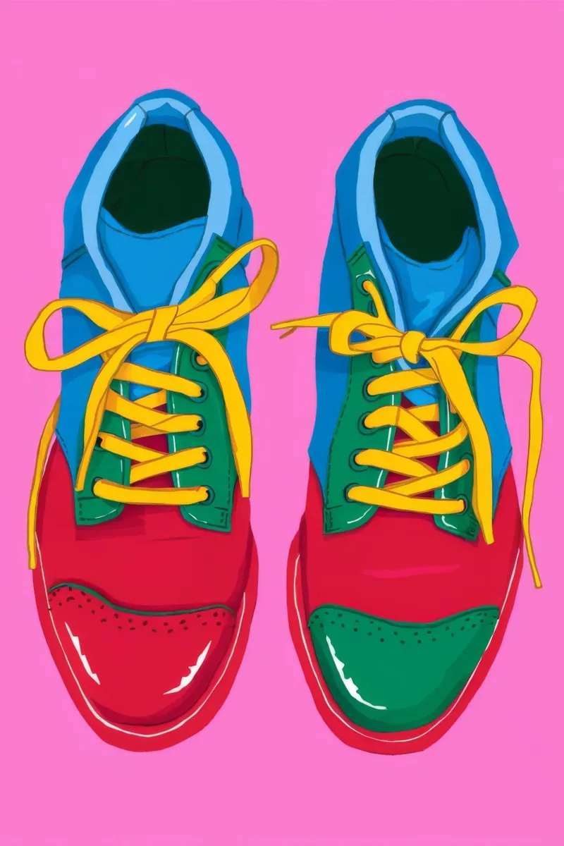 Sneaker Pop colorate pellicola backlit da Peak Delusion