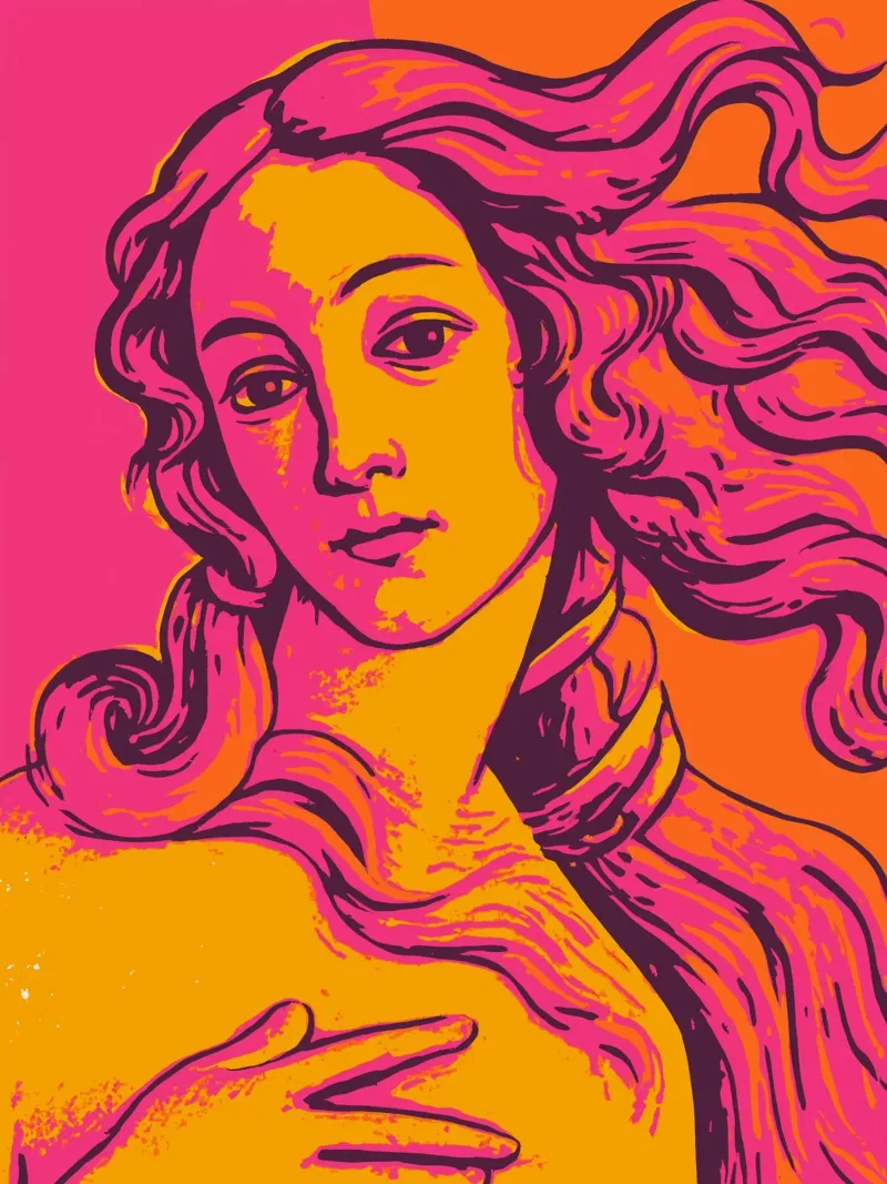 Botticelli (Venus without frame) pellicola backlit da treechild
