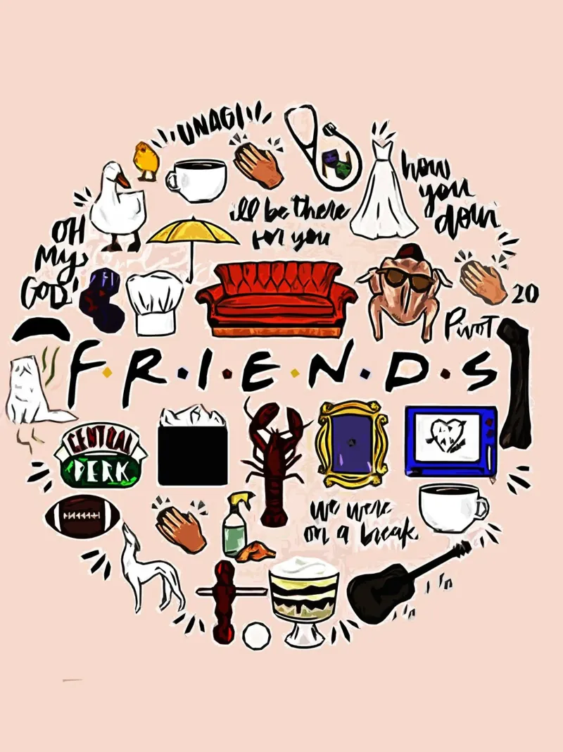 Friends movie Art poster with plastic frame by ontoseno
