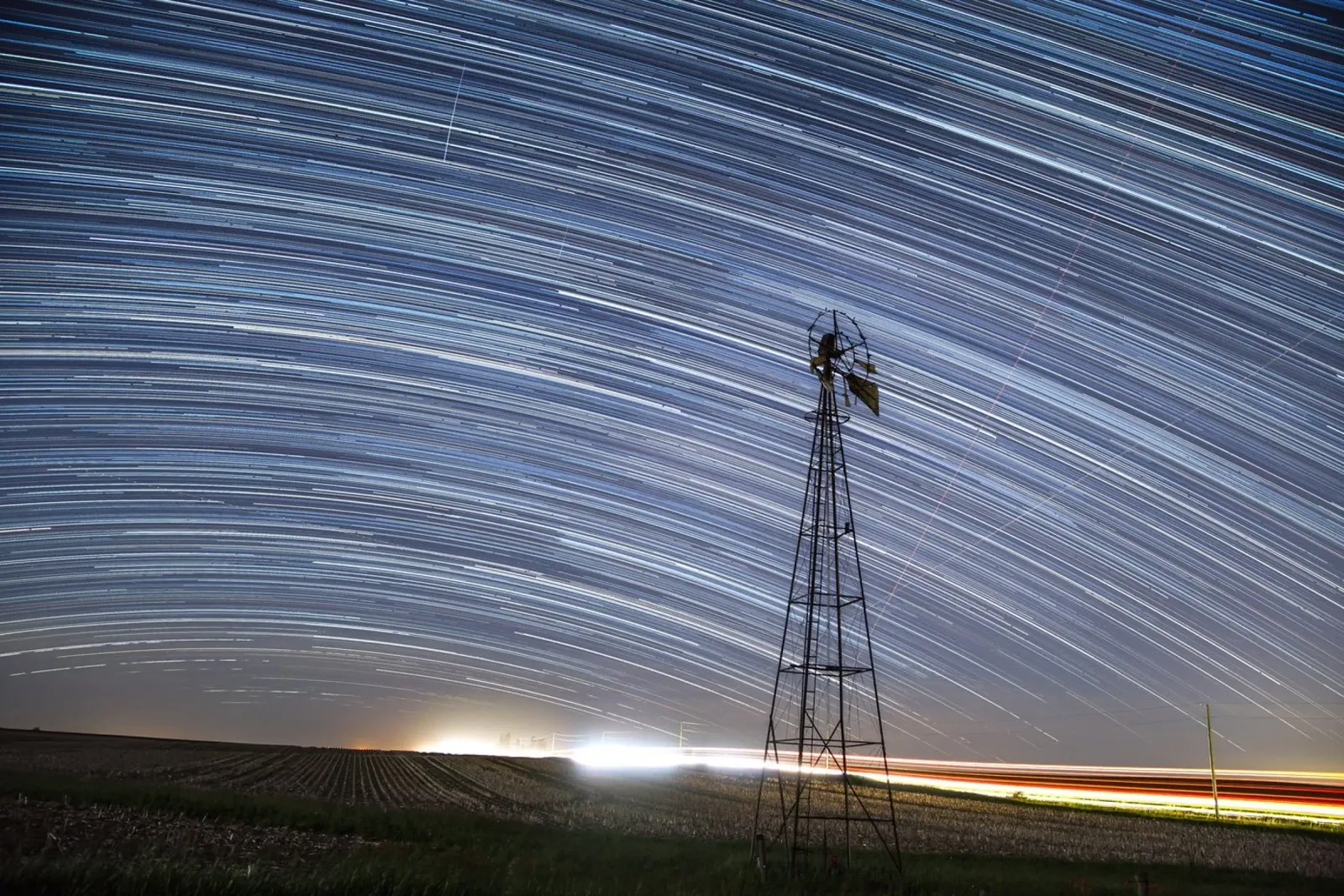 mulino a vento con stelle poster da space words