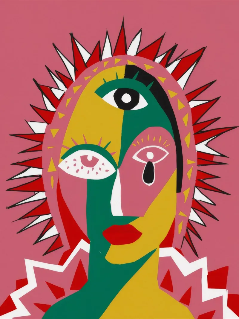 Astrazione del Dio Sole poster da Peak Delusion