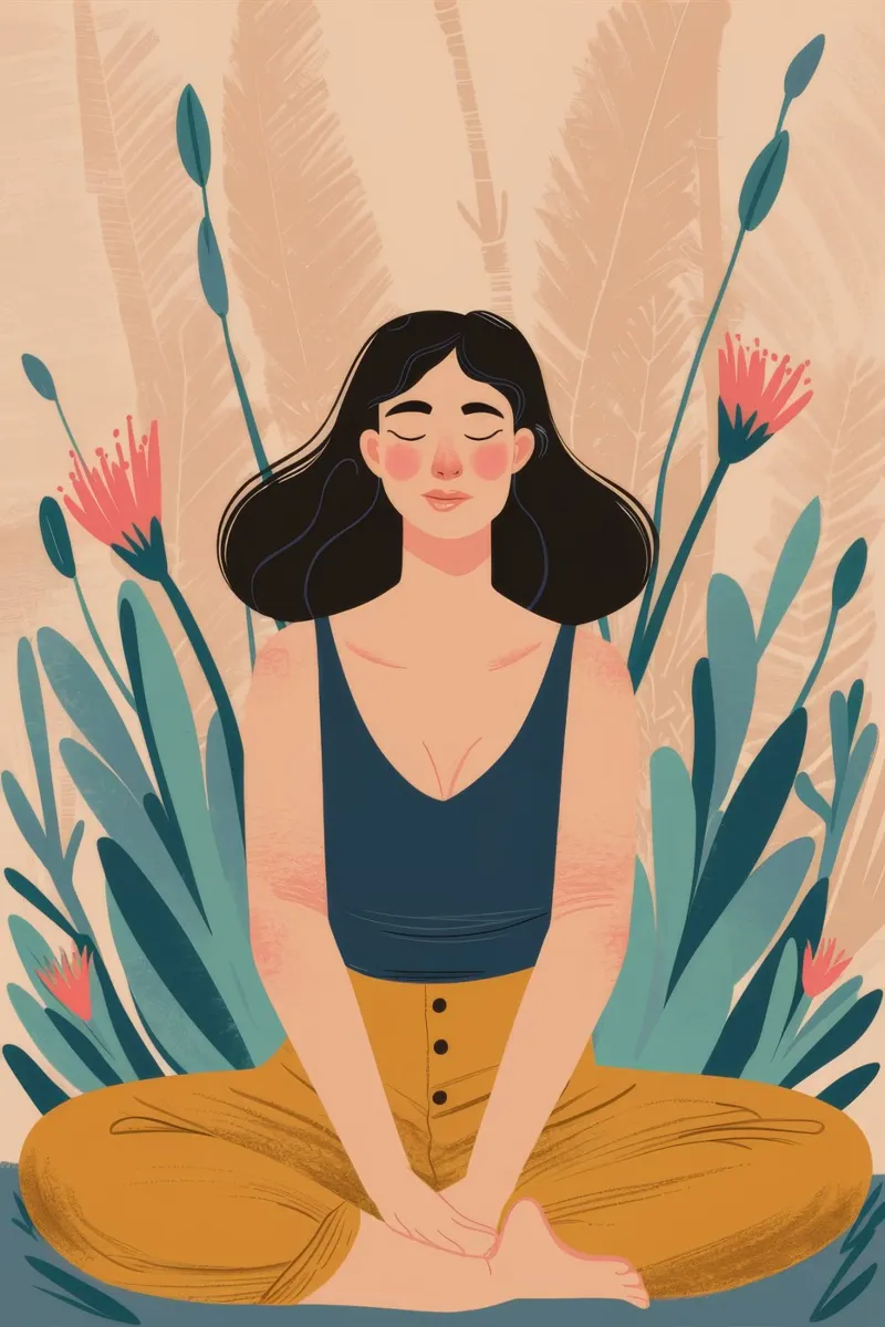Lotus Pose Tranquillité poster de Peak Delusion