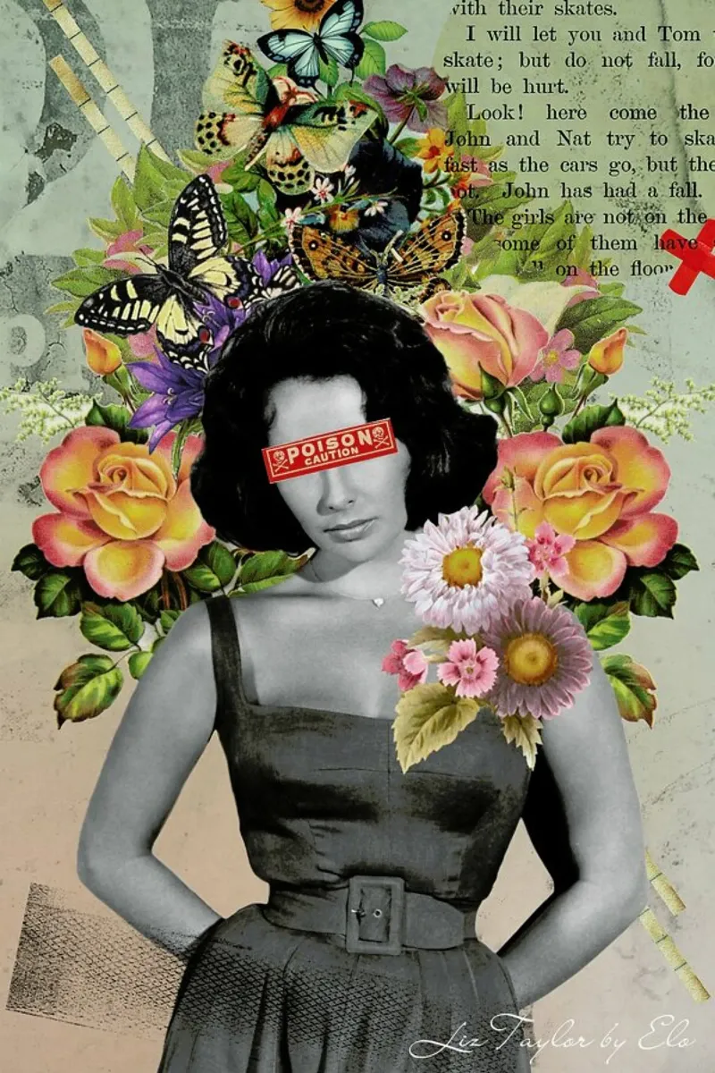 Public Figures: Liz Taylor pellicola backlit da Elo Marc