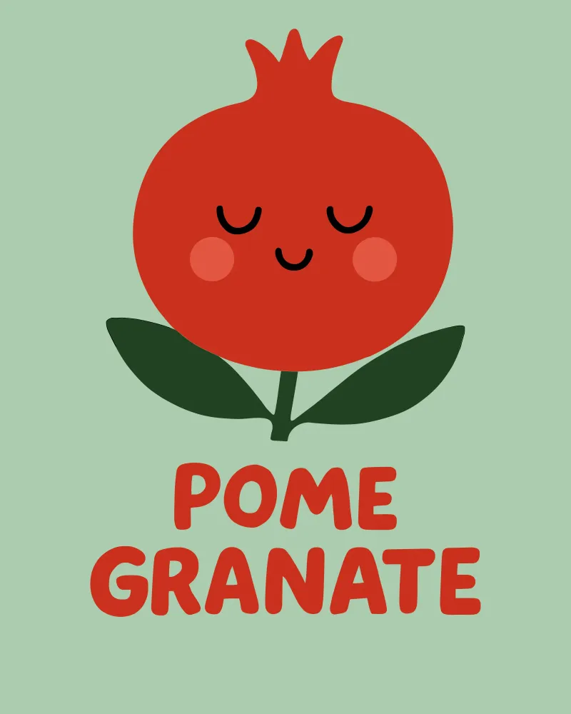 Pomegranate Pop - la frutta incontra il colore pellicola backlit da Artezza