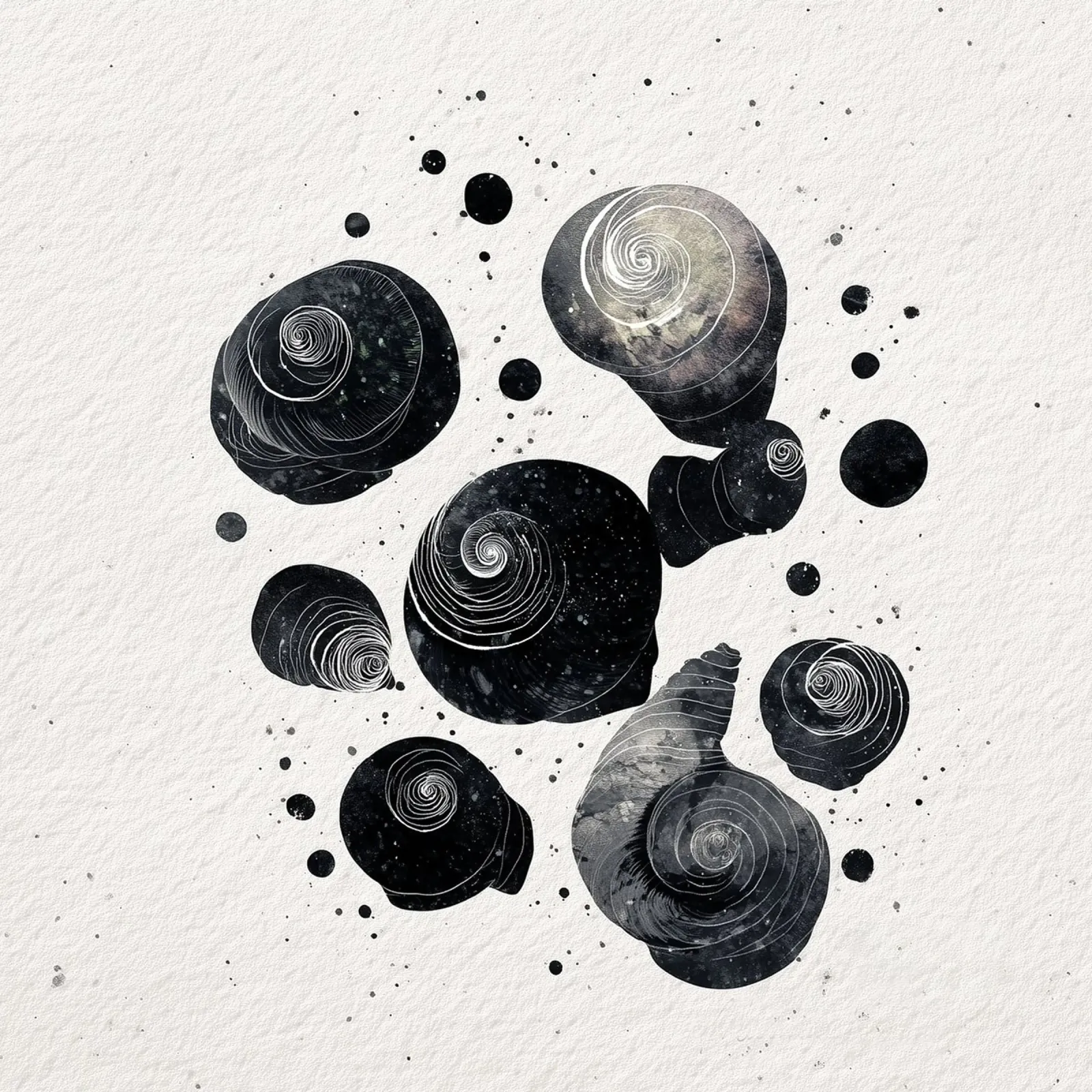 Spirali nello spazio carta hahnemühle da Matthias Keller Studio