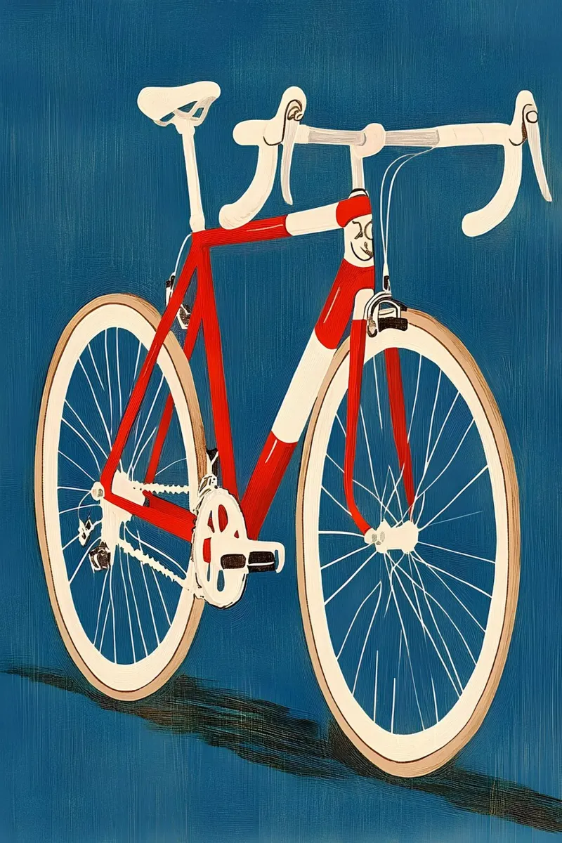 Rennrad Poster von Curious Canvas