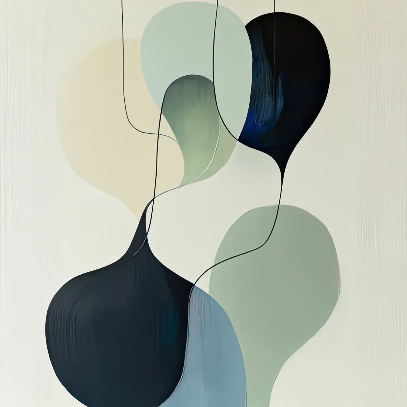 Linee intrecciate con ariose forme sfumate plexiglass da Artbyvo