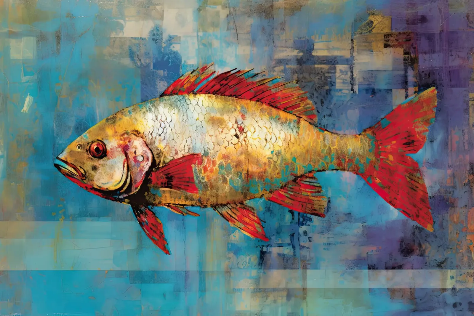 Muurkunst van Imagine canvas met Baklijst van Imagine