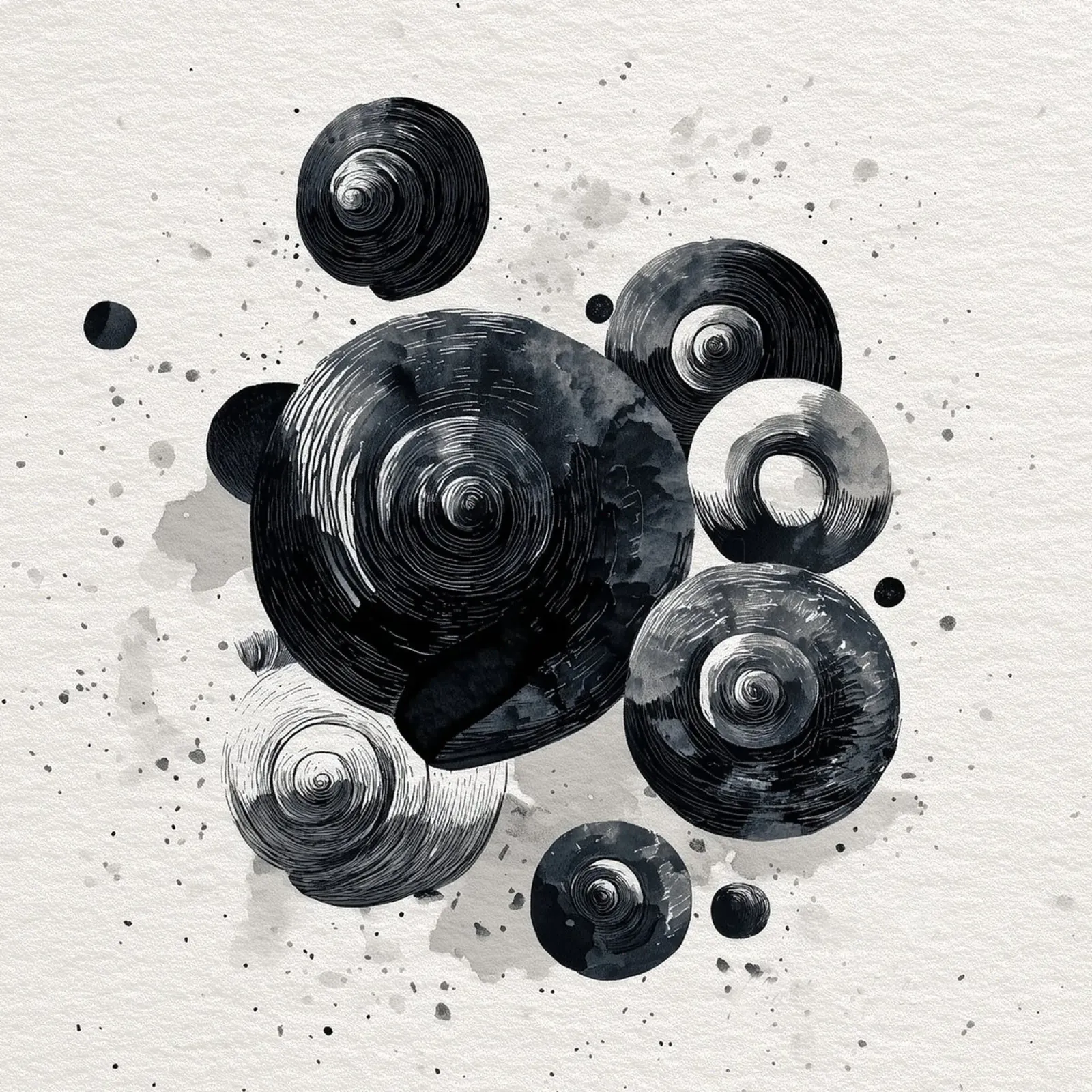 Gusci orbitali carta hahnemühle da Matthias Keller Studio