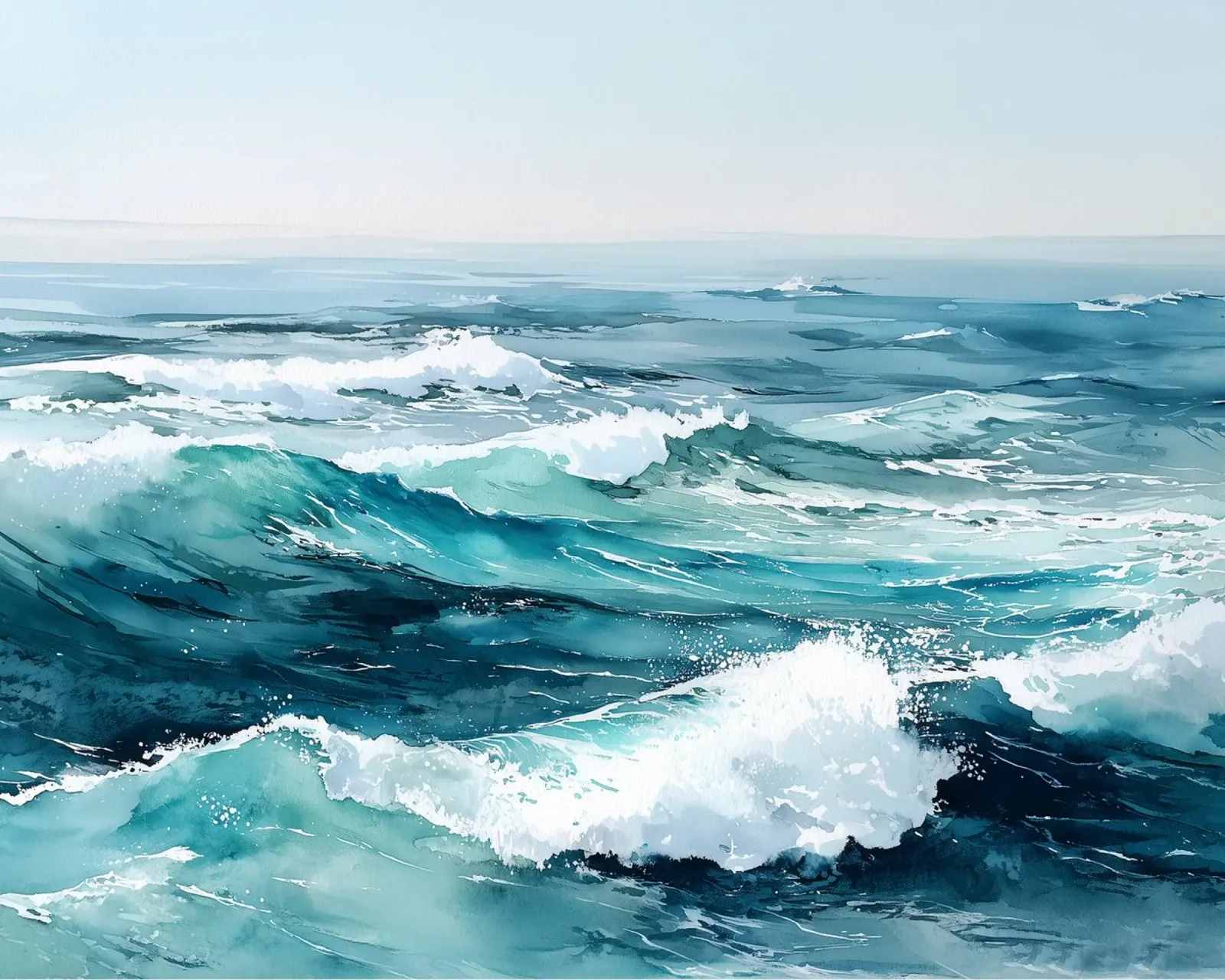 Smaragd drift canvas van Matthias Keller Studio