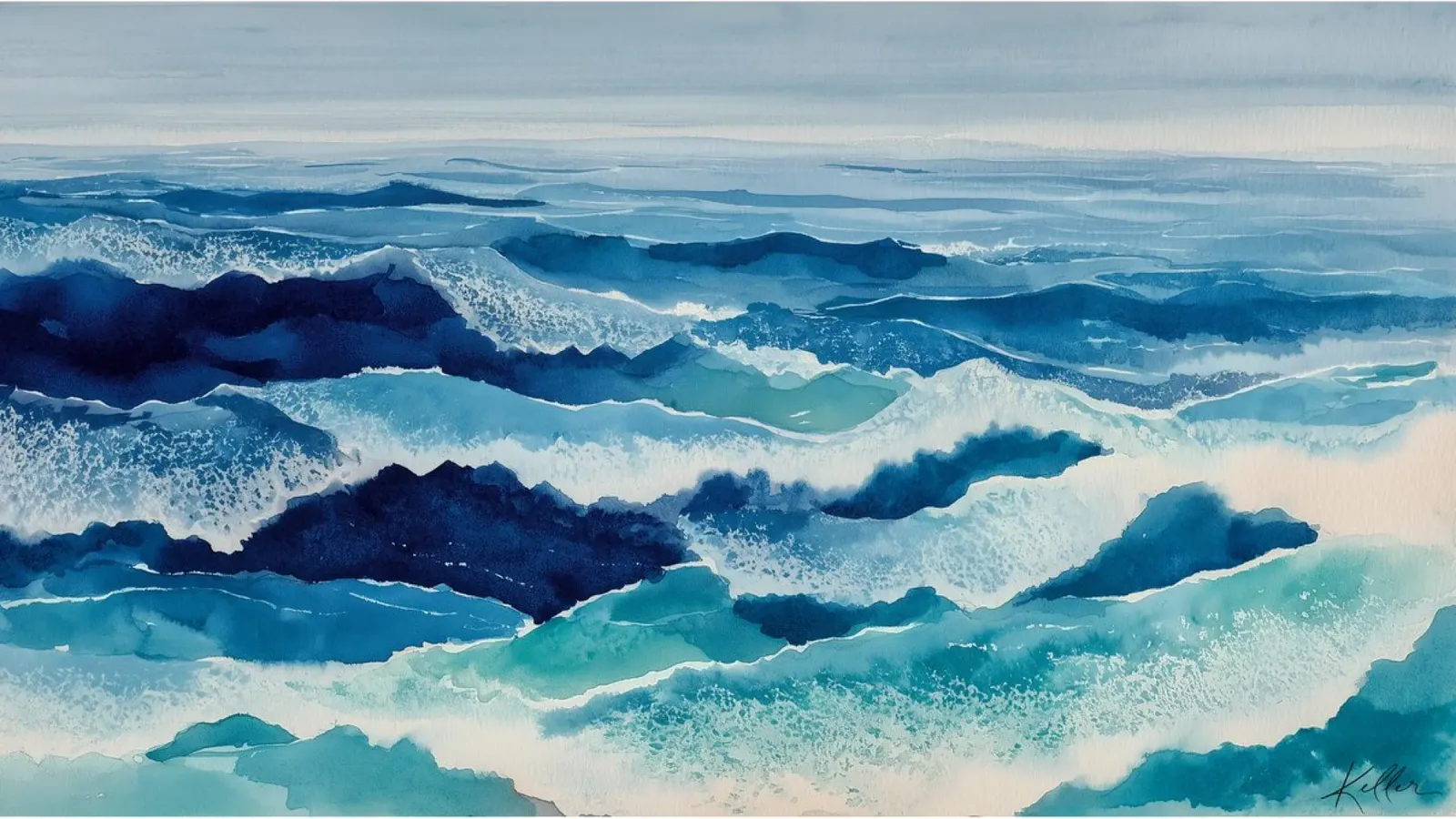 Creste oceaniche alluminio dibond da Matthias Keller Studio