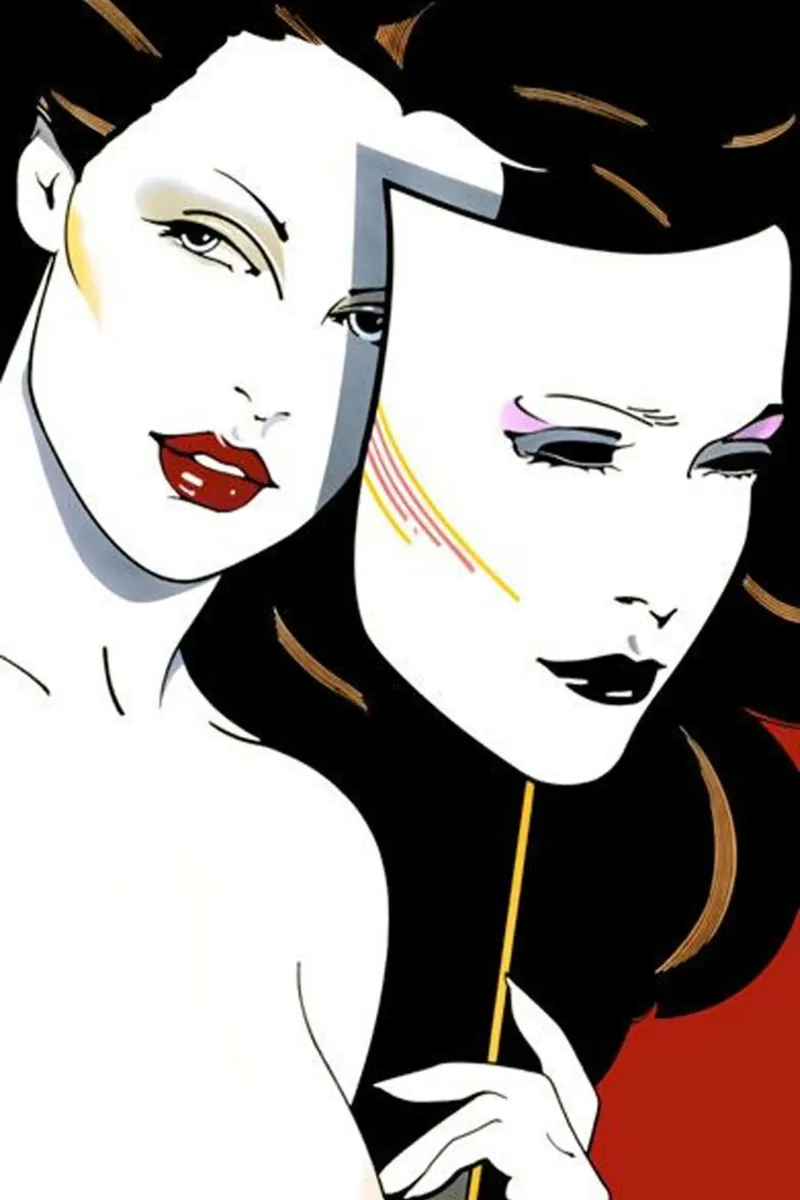 Patrick Nagel art pellicola backlit da Kabir