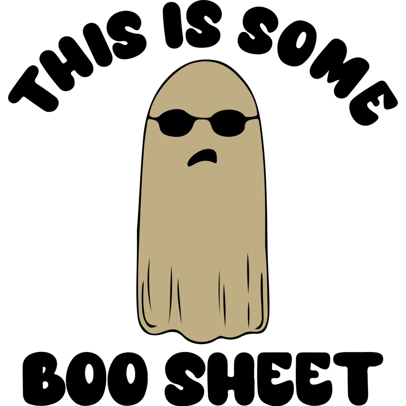 questo foglio boo divertente halloween alluminio dibond da ersanim