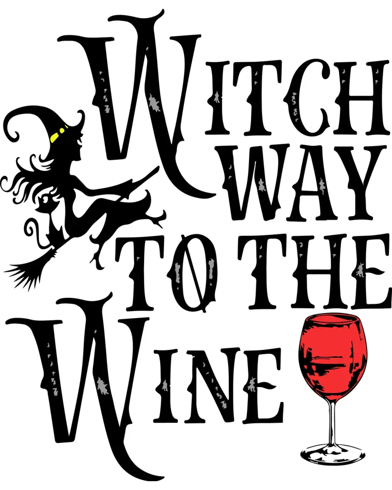 witch way to the wine funny halloween hahnemühle by ersanim