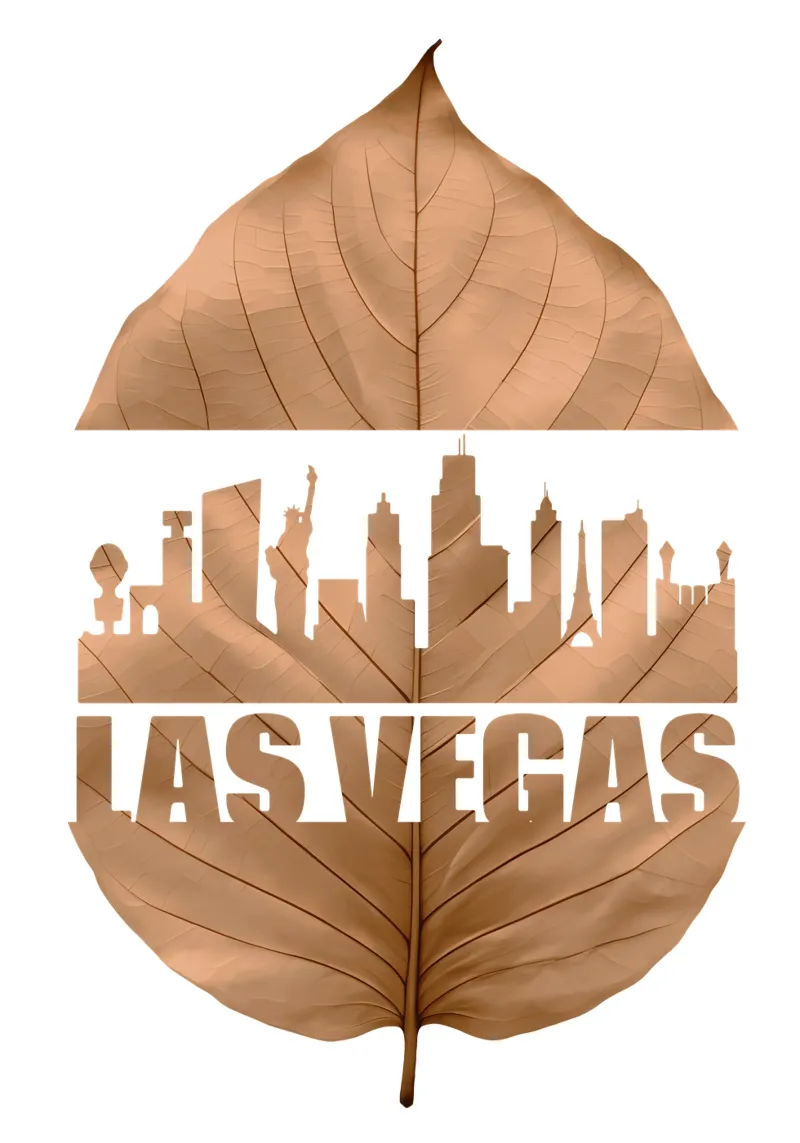 ilustrazione di taglio delle foglie dello skyline della città di las vegas pellicola backlit da kahfiza