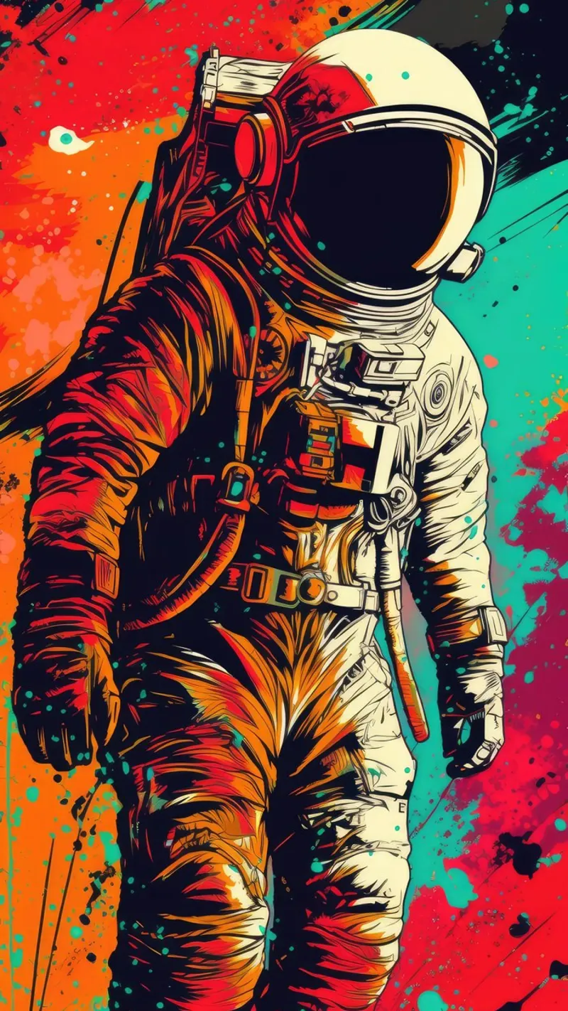 Astronauta pellicola backlit da Imagine