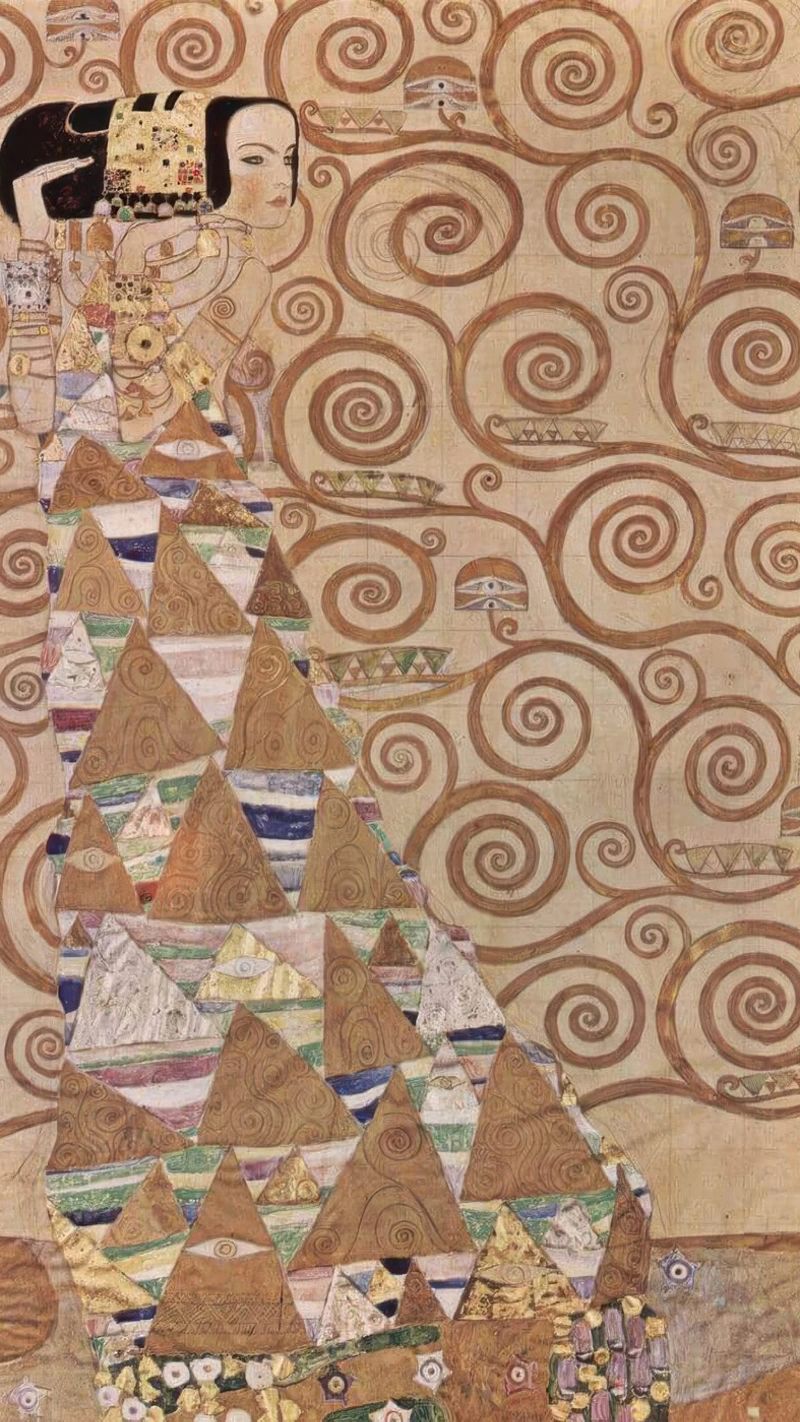 xpectation, 1905 by Gustav Klimt poster by betty hamilton