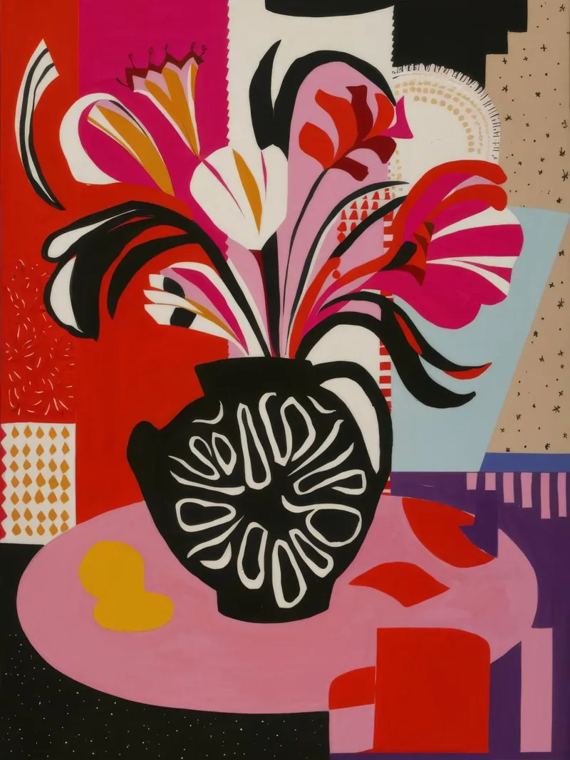 Abstract Bloom Expression canvas by Fable Tempa