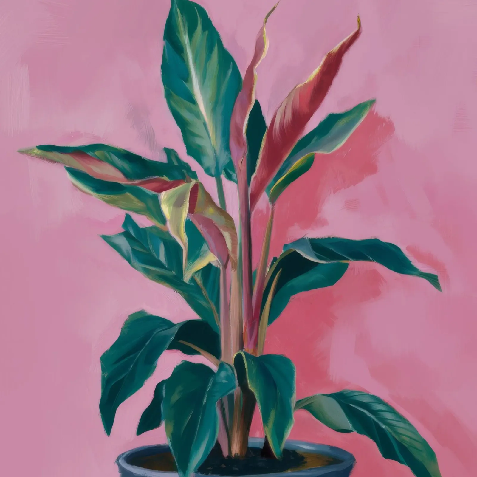 Pianta di calathea lussureggiante pellicola backlit da Pan Denim