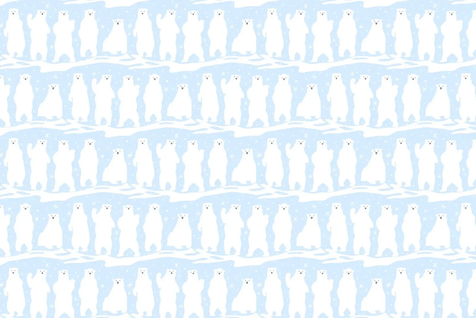 Polar Bear Pattern No 01 carta hahnemühle da treechild