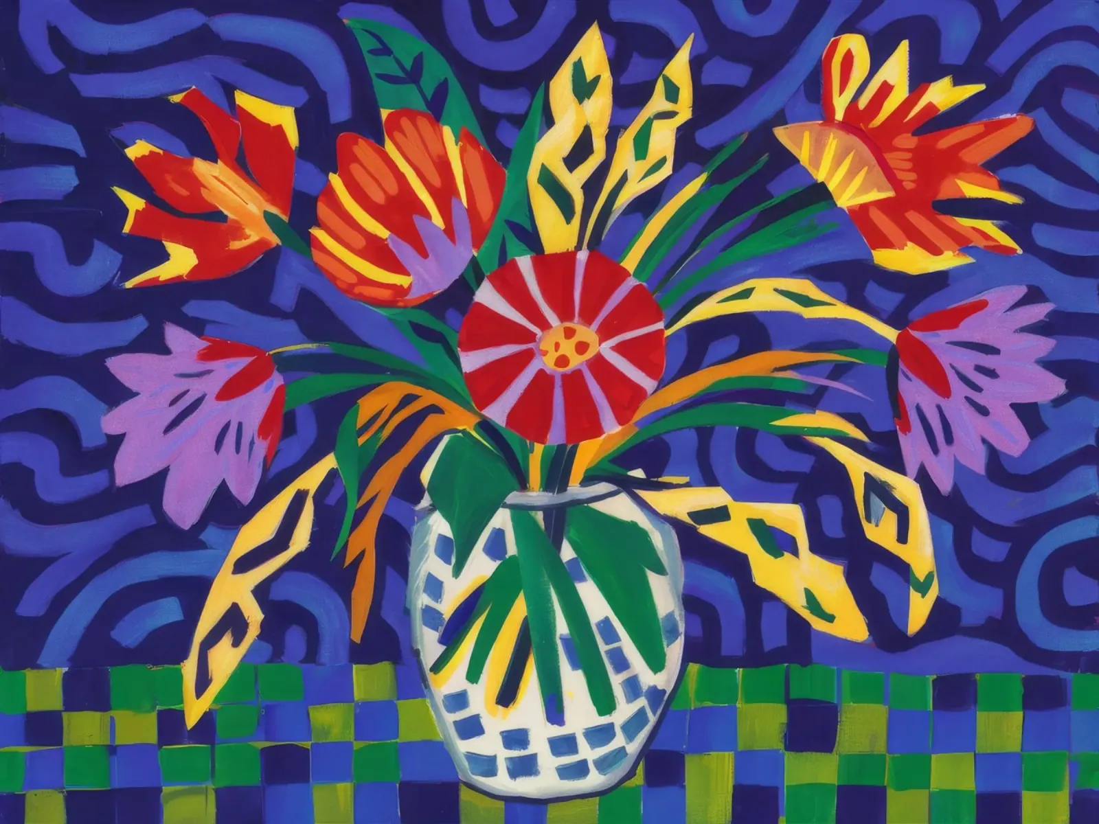 Arazzo Tropical Bloom pellicola backlit da Pan Denim