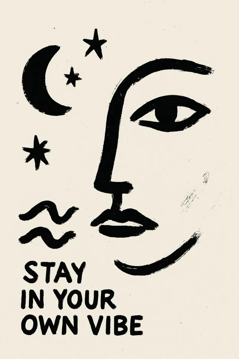 Stay In Your Own Vibe plexiglass da treechild