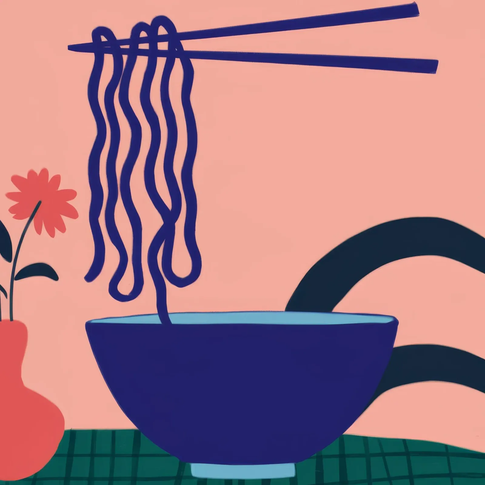 Tazón de fideos Bloom metacrilato de Muse Artworks
