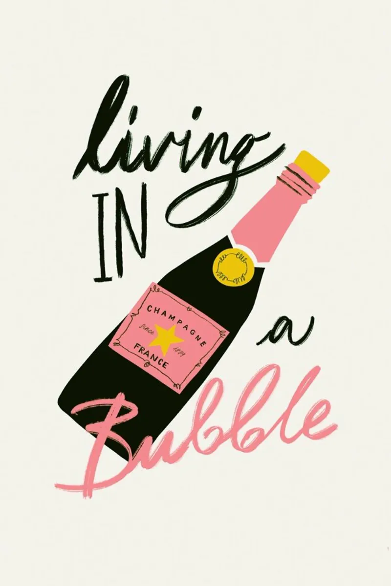 Living In a Bubble alluminio dibond da Pure
