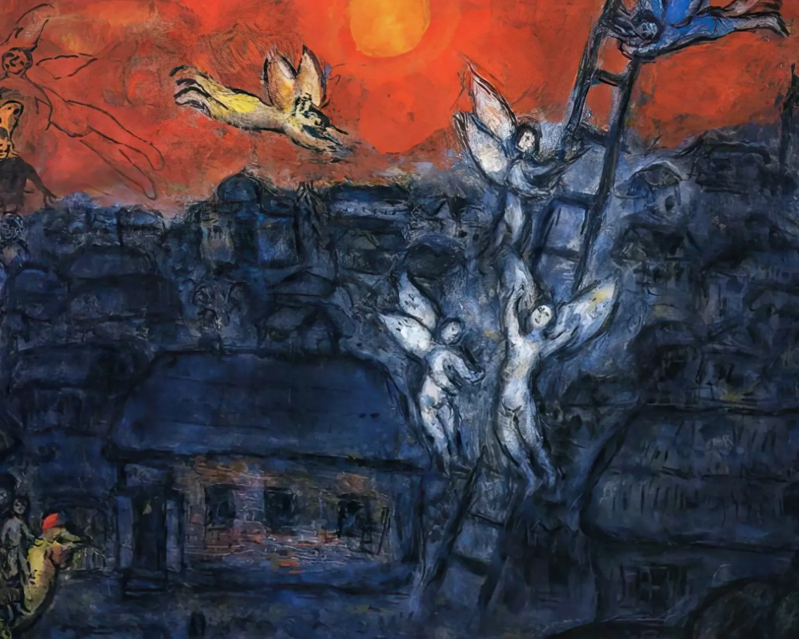MArch Chagall La scala di Giacobbe plexiglass da MC Exhebition