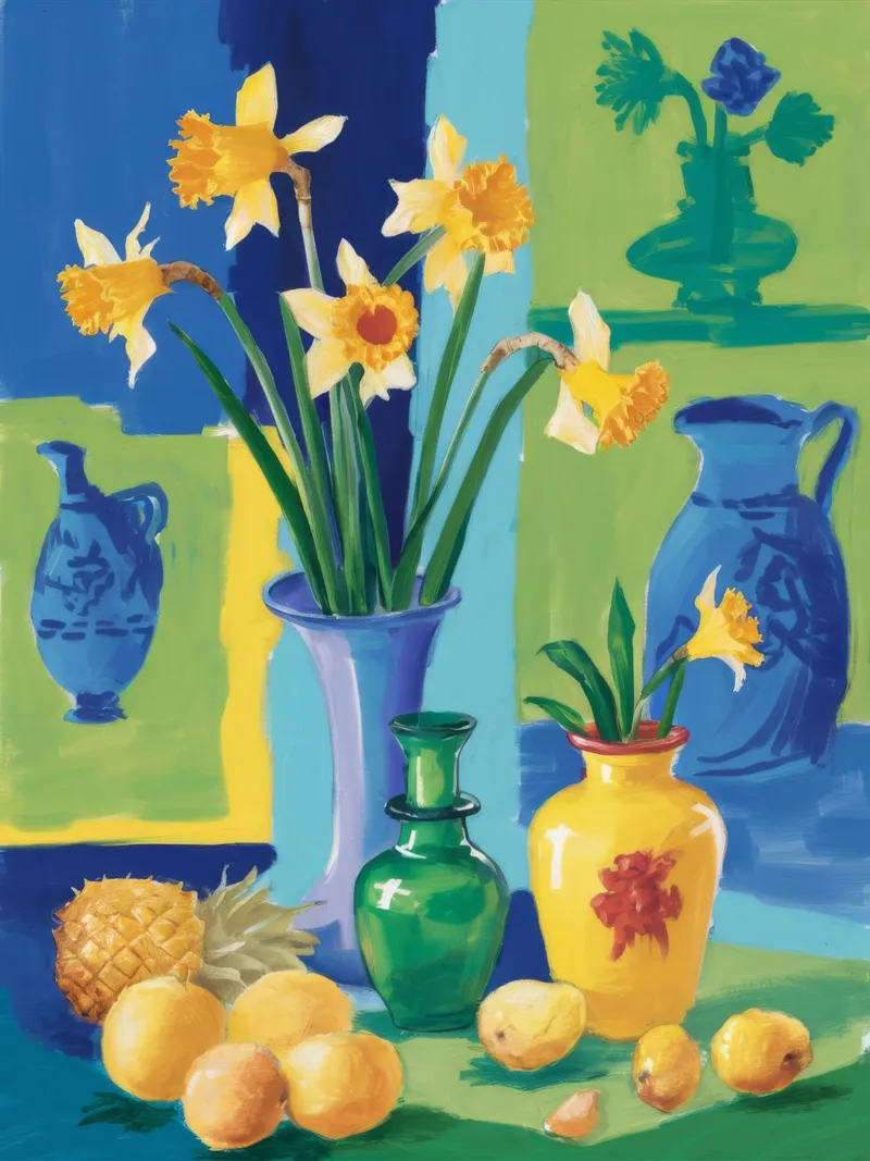 Narcisi al limone pannello forex da Pan Denim