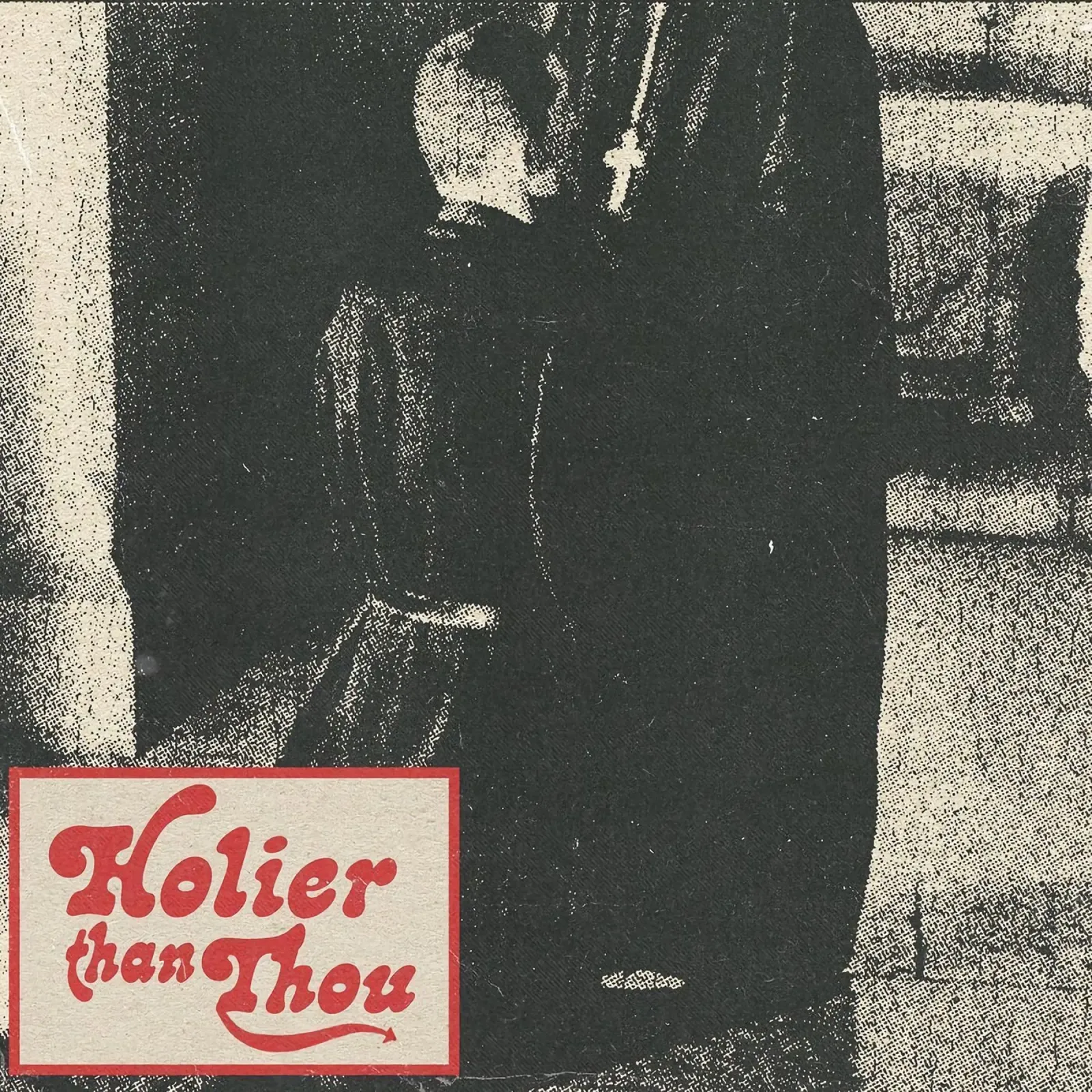 sacerdote croce religiosa poster con telaio in alluminio da maluniq