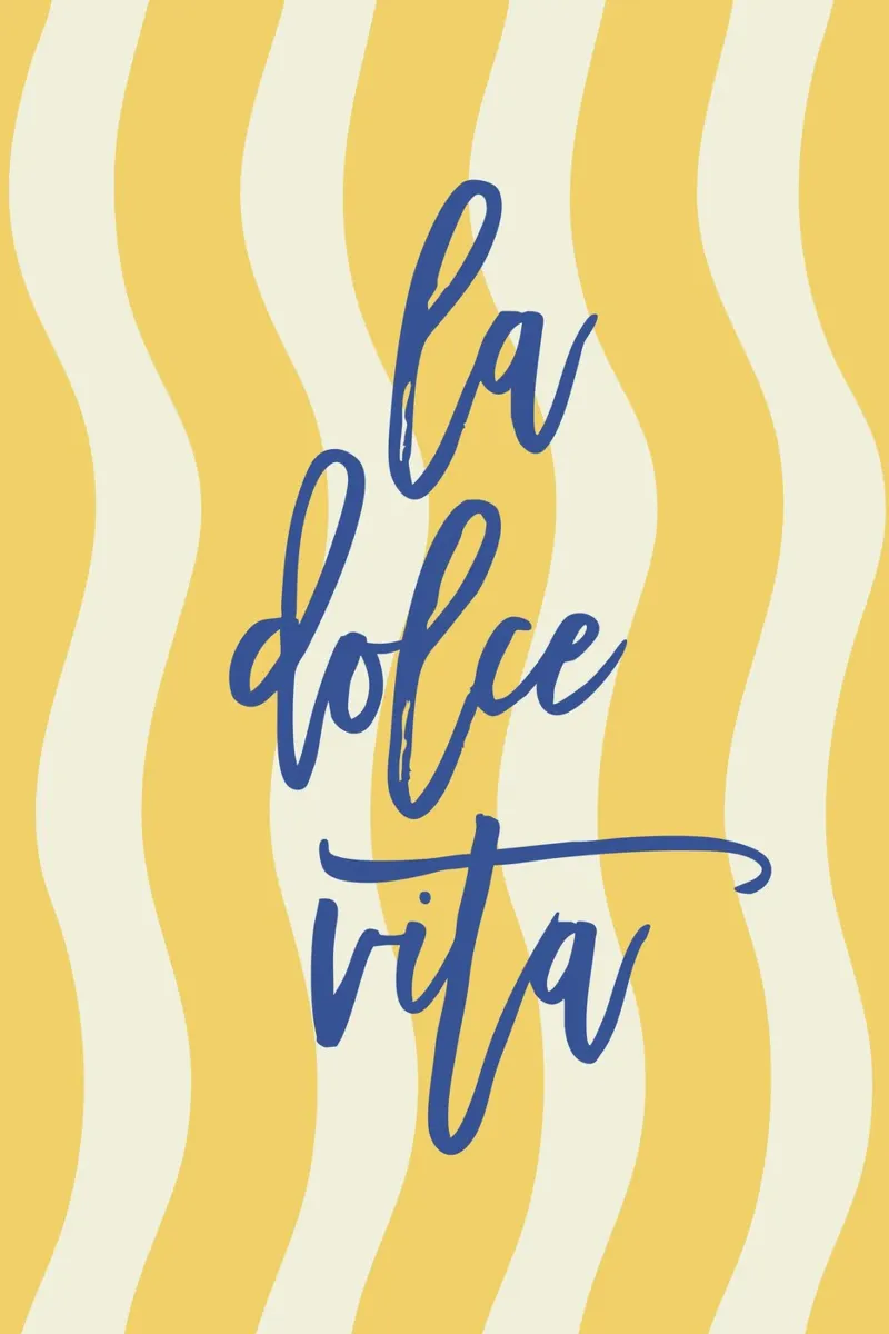 la dolce vita poster con telaio in alluminio da STUDIO 4H37
