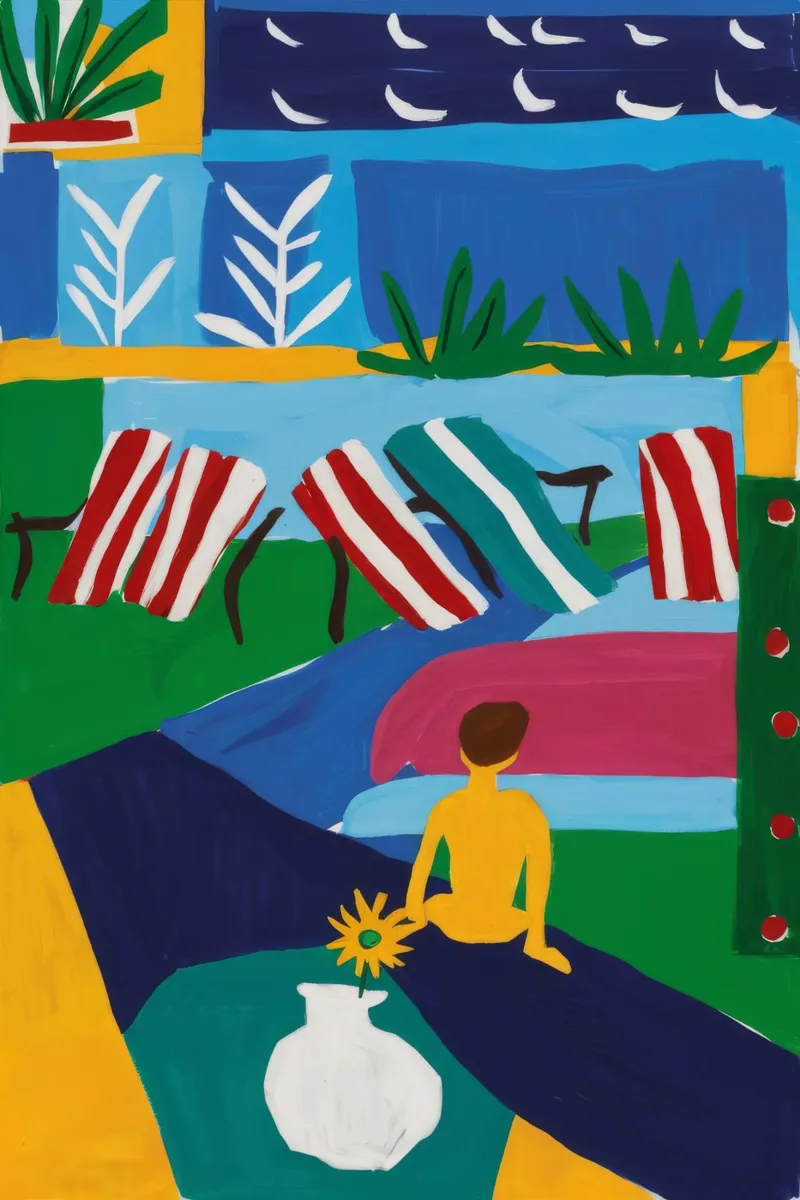Soggiorno sul lungofiume carta hahnemühle da Muse Artworks