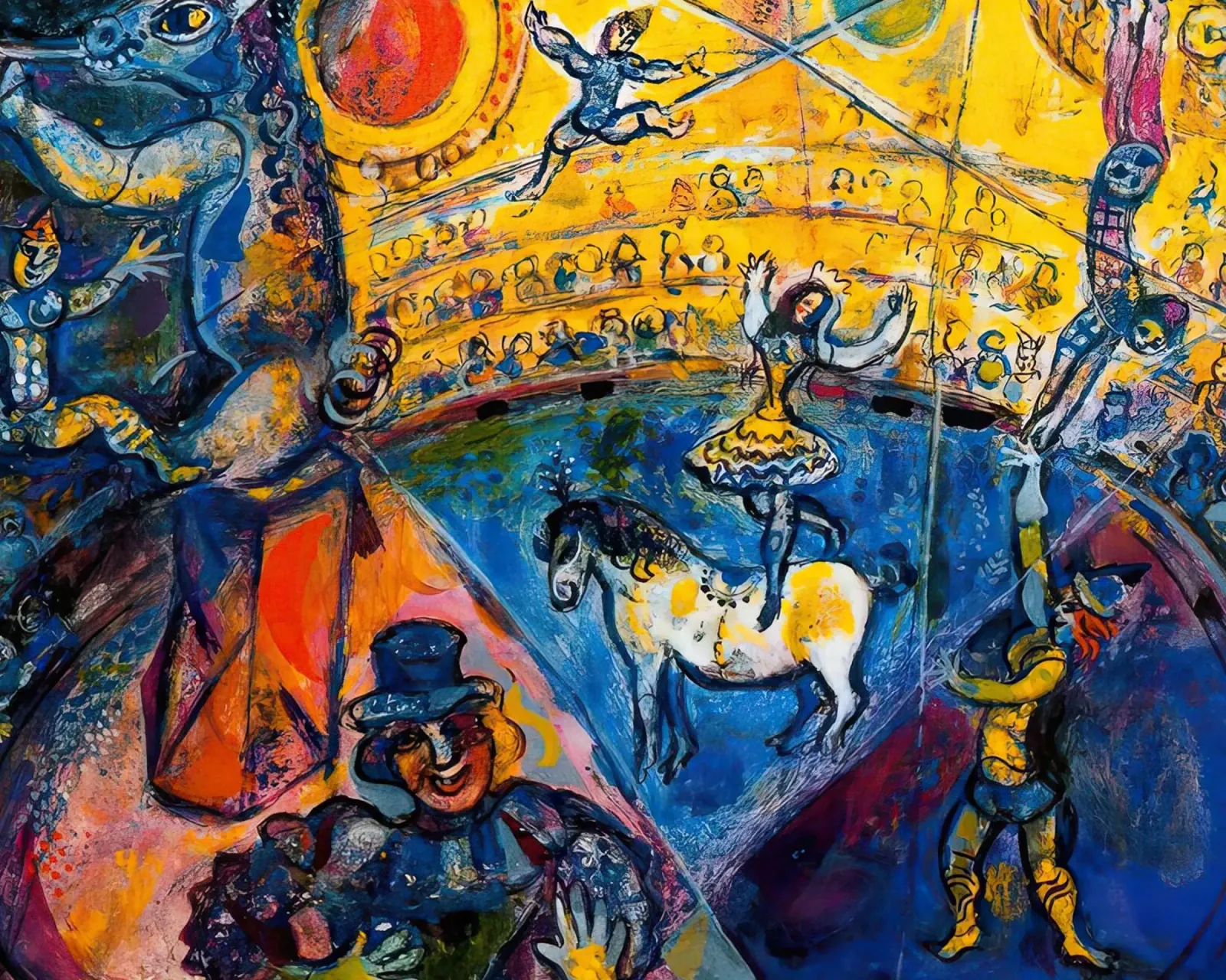 Marzo Chagall Il circo plexiglass da MC Exhebition
