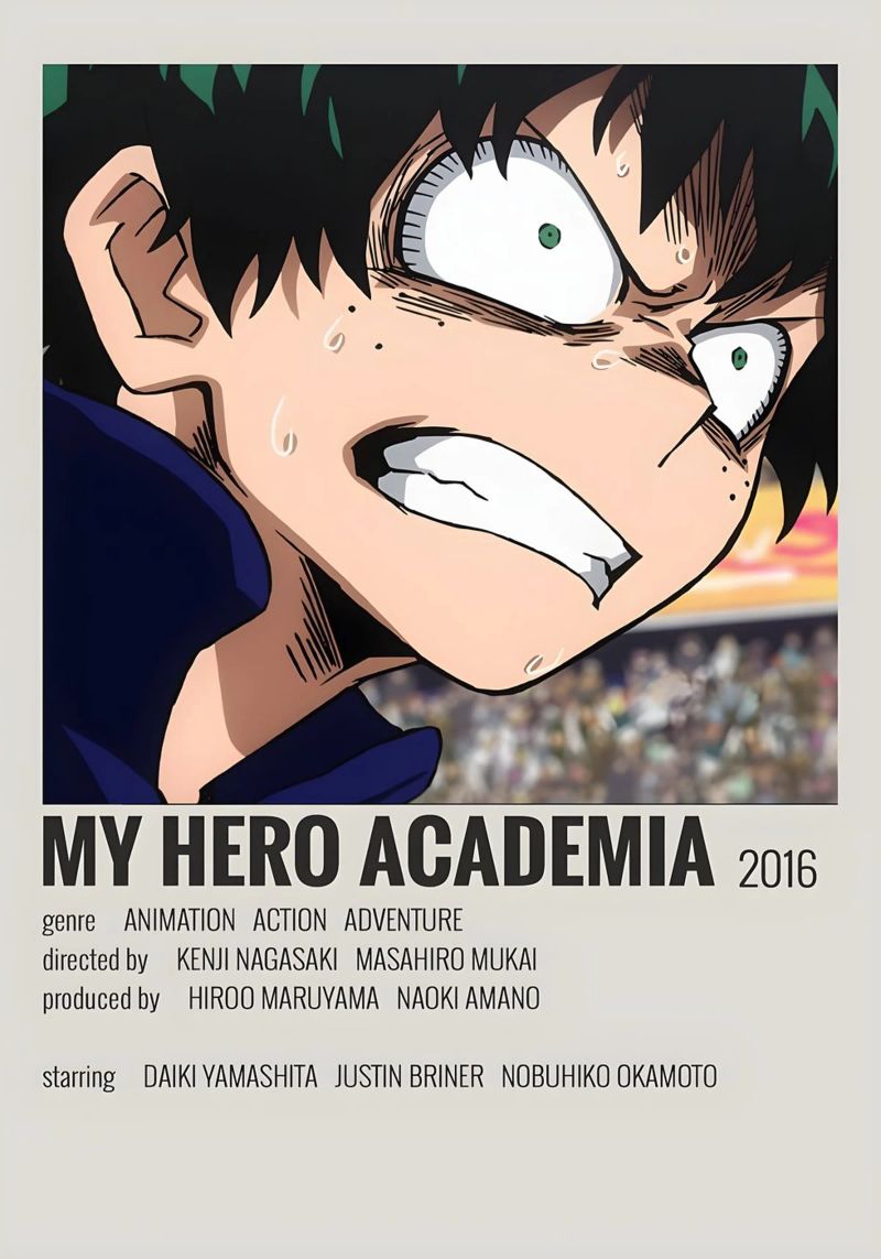 MY HERO ACADEMIA 2016 pellicola backlit da MVFminimalist