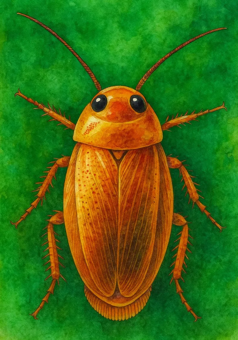 cucaracha pintura colorida metacrilato de toegoe