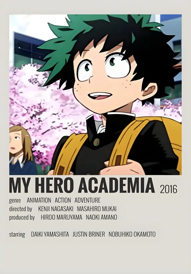 MY HERO ACADEMIA 2016 pellicola backlit da MVFminimalist