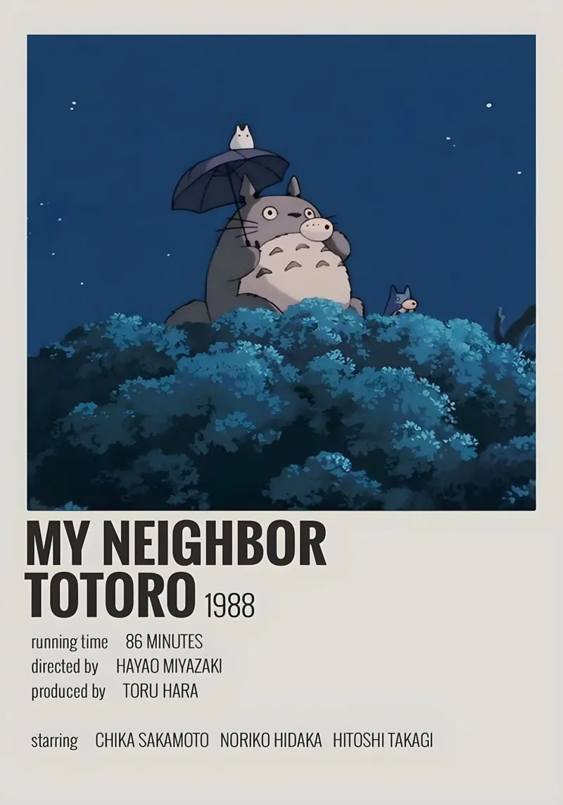 MY NEIGHBOR TOTORO 1988 pellicola backlit da MVFminimalist